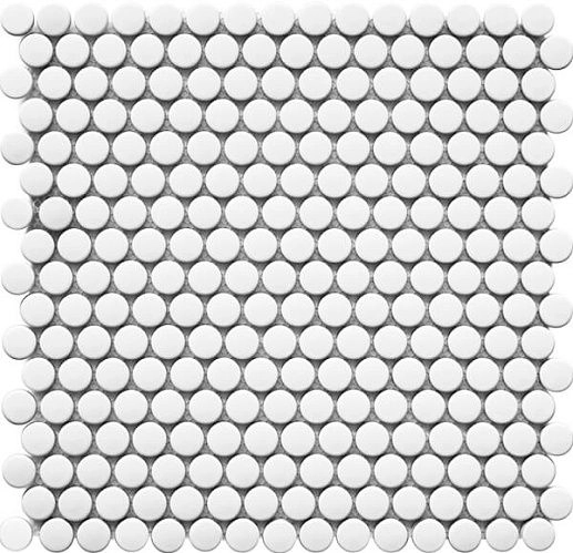 Fan & Latern & Penny Round White Matt 30.9x31.5 - фото 1