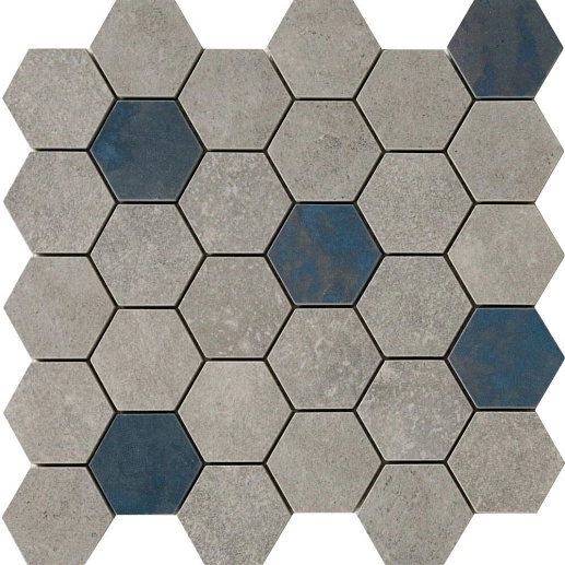 Grunge Floor Grey Hexa 28.3x29.4 - фото 1