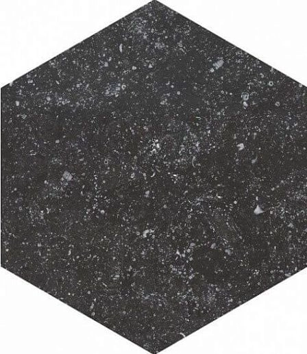 Coralstone Hexagon Black 25.4x29.2 - фото 1