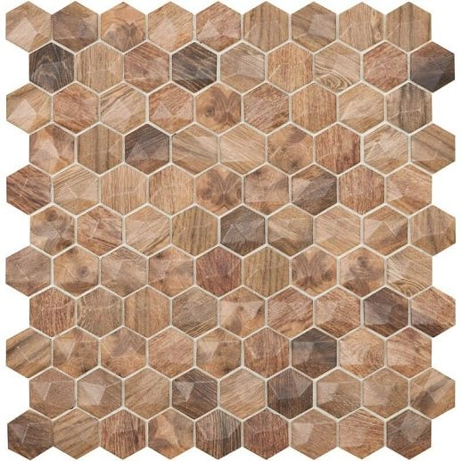 Marbles/Woods Hex С0002694 30.7x31.7 - фото 1