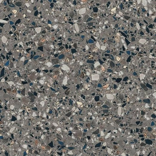 Terrazzo Anthracite Rectified Matt 80x80 - фото 1