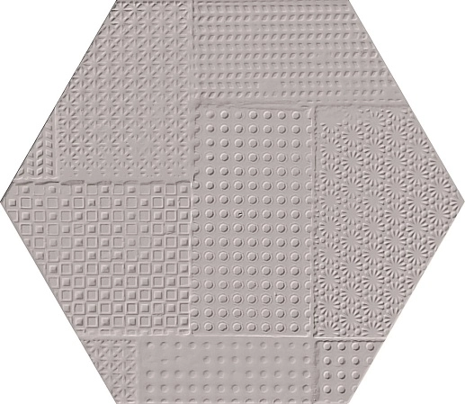 Sixty Esagona Timbro Cenere Silktech 18.2x21 - фото 1