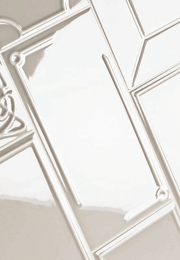 Art Deco Vector Frame D Silver Gray 12.5x25 - фото 1