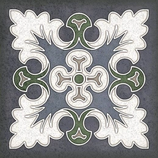 Smalto Decor 1 Blu 15x15 - фото 1