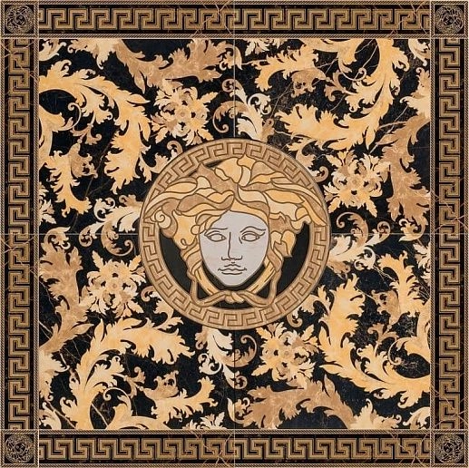 Marble Rosone Nero S.Lauren 117.2x117.2 - фото 1