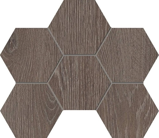 Kraft Wood Wenge Kw03 Hexagon 25x28.5 структур. - фото 1