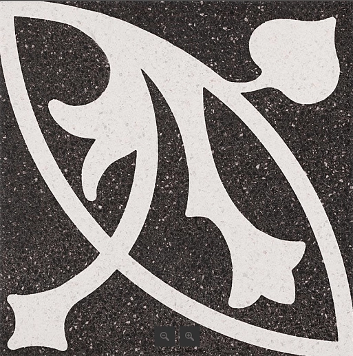 Deco DC Erte Negro 22.3x22.3 - фото 1