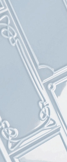 Art Deco Vector Frame E Light Blue 12.5x25 - фото 1