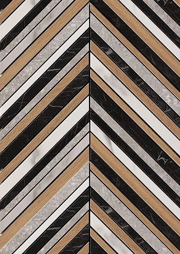 Roma Diamond Mosaico Spinato 25.5x29.5 - фото 1
