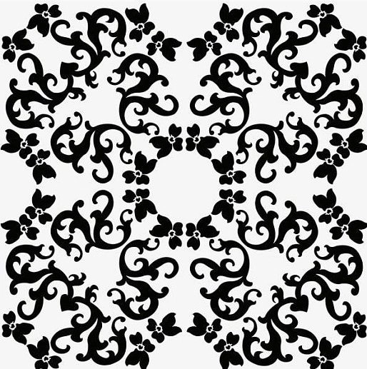 Design Marcel Wanders Iris 1 Nero 20x20 - фото 1