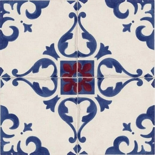 Jolie Blanc Bleu Trama 10x10 - фото 1