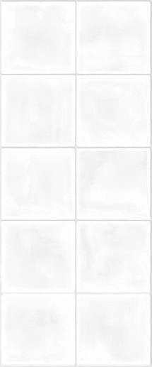 Mango White square wall 01 25x60 - фото 1