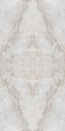 Sybil Book Match Light Grey Levigato 60x120 - фото 1