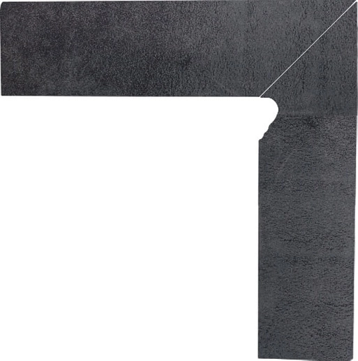 Bazalto Grafit Cokol Ciety Prawy 8.1x30 - фото 1