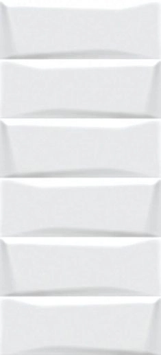 Evolution Кирпичи Белый Рельеф 20x44 - фото 1
