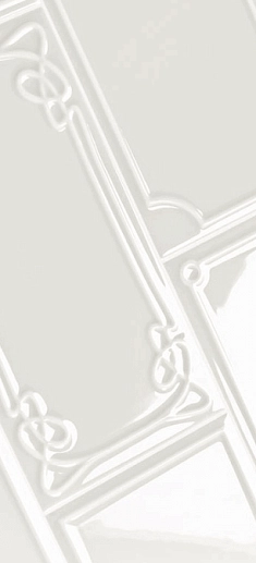 Art Deco Vector Frame E White 12.5x25 - фото 1