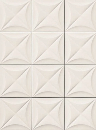 4D Flower White 20x20 - фото 1