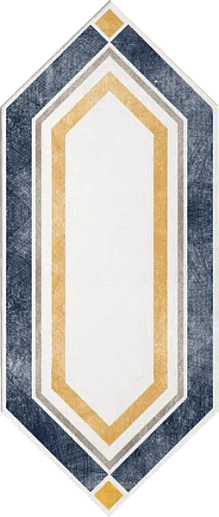 Via Emilia Losanga Lato 20 Bianco-Blu 14x34 - фото 1