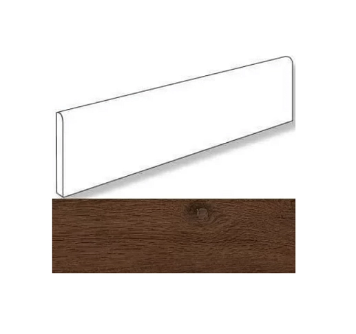 Oak Reserve Dark Brown Battiscopa 7.2x60 - фото 1