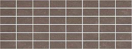 MM15111 Орсэ декор коричневый мозаичный 15*40 - фото 1