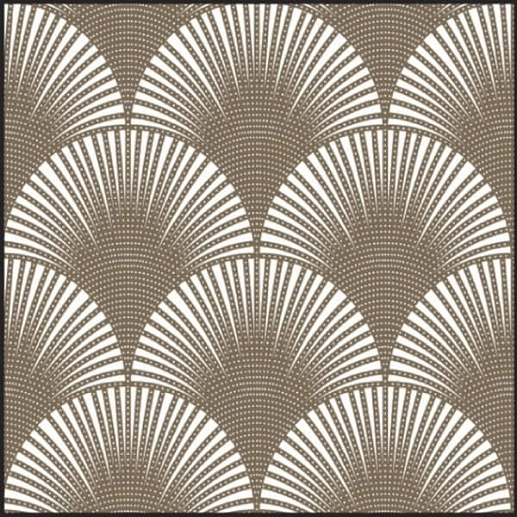 Swing Pavone ottone su bianco matt 60x60 - фото 1