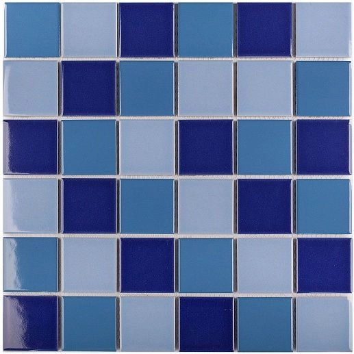 Homework Blue Mix Glossy 30.6x30.6 - фото 1