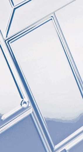 Art Deco Vector Frame A China Blue 12.5x25 - фото 1