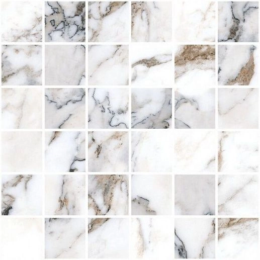Marble-X Бреча Капрайа Белый 30x30 (5x5) - фото 1