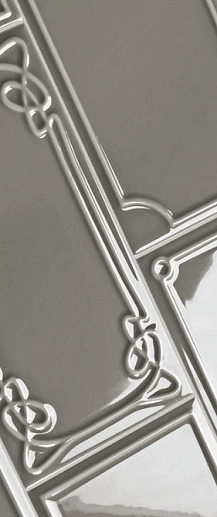Art Deco Vector Frame E Slate Gray 12.5x25 - фото 1