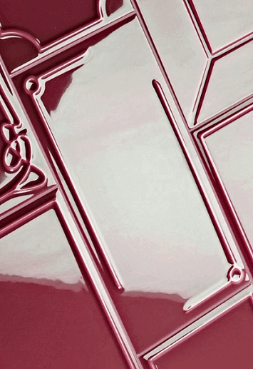 Art Deco Vector Frame D Burgundy 12.5x25 - фото 1