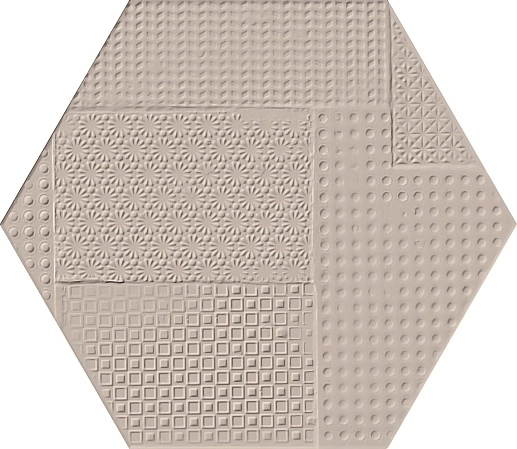 Sixty Esagona Timbro Fango Silktech 18.2x21 - фото 1