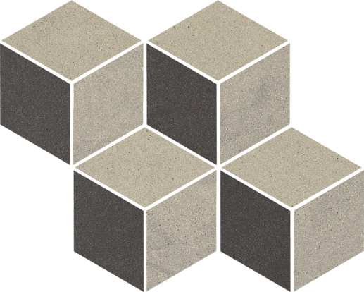 Rockstone Antracite Mozaika Cieta Mix 20.4x23.8 - фото 1