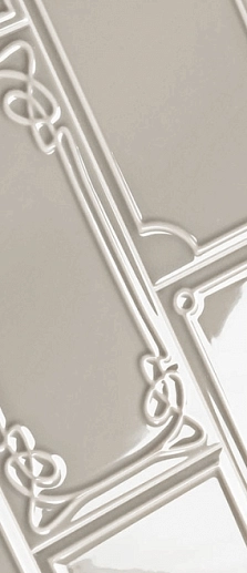 Art Deco Vector Frame E Silver Gray 12.5x25 - фото 1