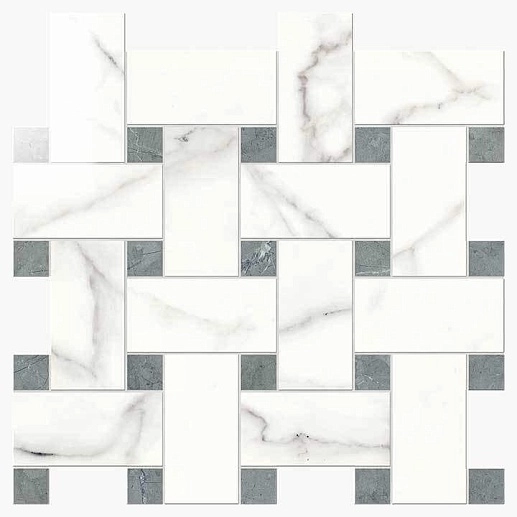 NovaBell Imperial Intreccio Statuario Lapp. 30x30 - фото 1