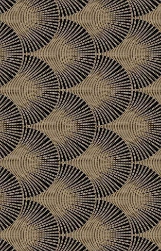 Swing Pavone In Ottone Su Nero 60x60 - фото 1