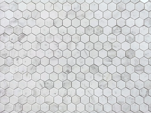 Pietrine Hexagonal Dolomiti Bianco Pol Hex 23x40x7 - фото 1
