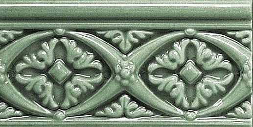 Modernista Relieve Bizantino C/C Verde Oscuro 7.5x15 - фото 1