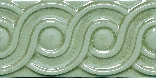 Modernista Relieve Clasico C/C Verde Oscuro 7.5x15 - фото 1