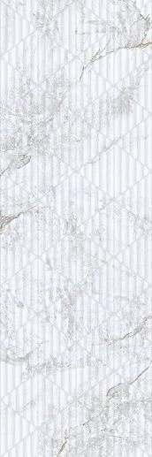 Iguazu 9547 White Relieve 30x90 - фото 1
