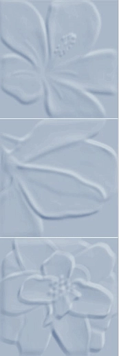 Poeme Decor Avril Bleu (set 3) 25x25 - фото 1