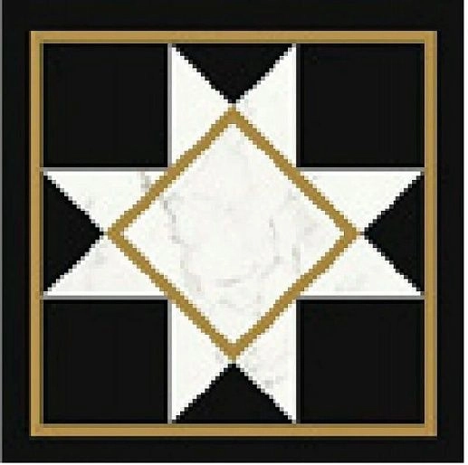 Victorian by Mary Katrantzou Черный Gls 20x20 - фото 1