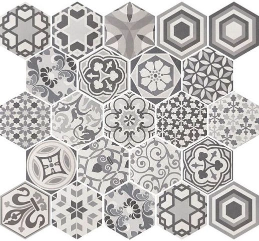 Hexatile Harmony B&W 17.5x20 - фото 1