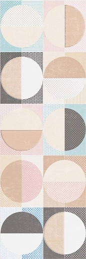 Cromatica Decor Circles Cold 25x75 - фото 1