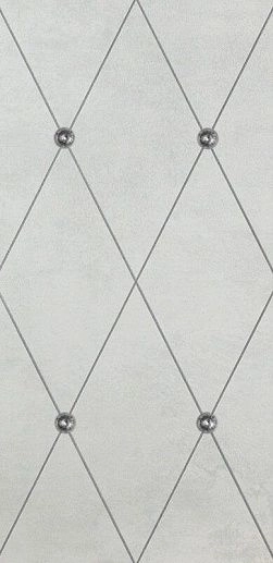 AD Maiora Rhombus Fregio Swarovsky Platino Perla 50x100 - фото 1