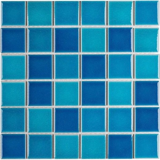 Homework Crackle Blue Mixed Glossy 30.6x30.6 - фото 1