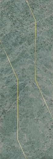 OS/C214/13116TR Декор Эвора зеленый глянцевый обрезной 30x89.5x0.9 - фото 1