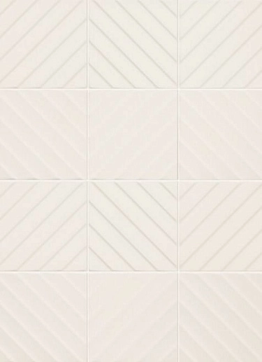 4D Diagonal White 20x20 - фото 1
