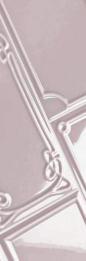 Art Deco Vector Frame E Lavender 12.5x25 - фото 1