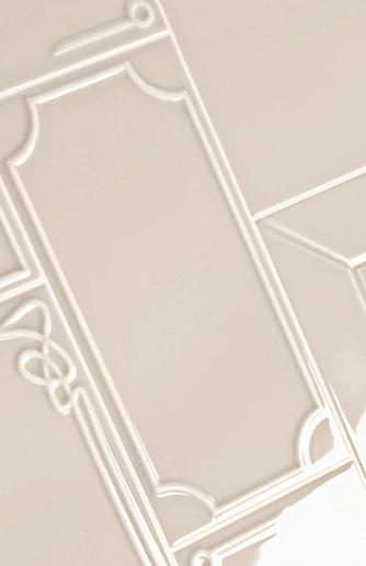 Art Deco Vector Frame B Beige 12.5x25 - фото 1