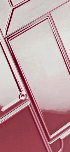 Art Deco Vector Frame A Burgundy 12.5x25 - фото 1